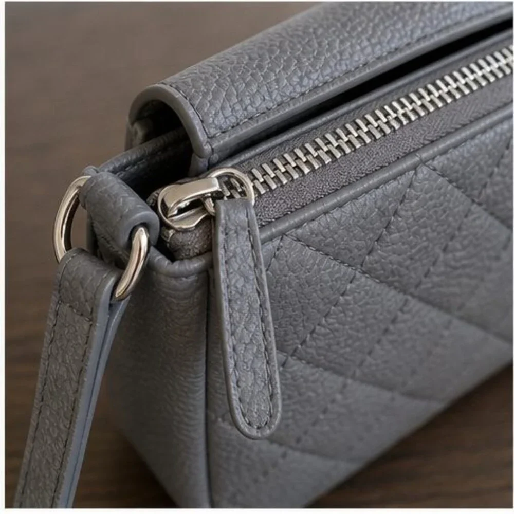 Merlot Quilted Crossbody Bag